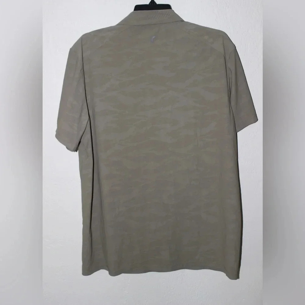 Men’s Zyia Active Camo Sport Ventilation Collar Polo Size XL - Picture 8 of 11